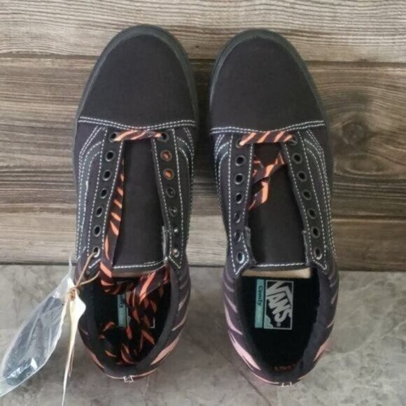 New Vans Old Skool Comfycush Discovery Cat Black Tiger Print Stripes Sneakers - Picture 6 of 7